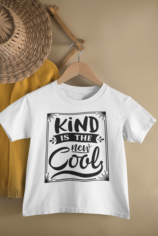 mockup of a kid s t shirt hanging from a wall rack 33736 18
